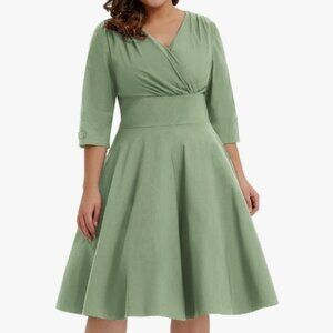 Sage green women's dress